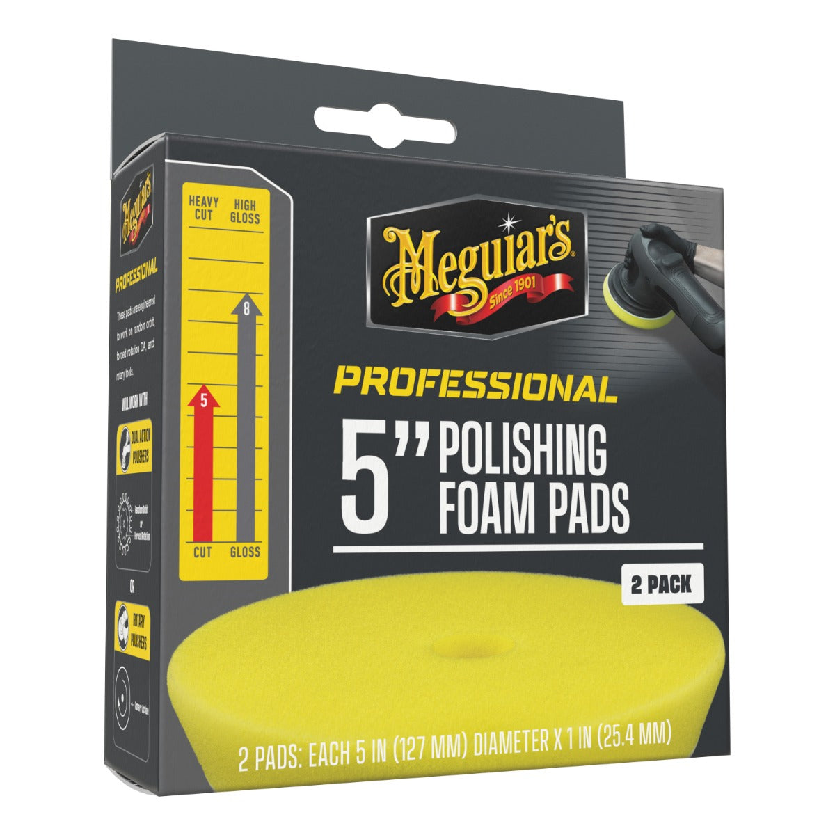 MEGUIAR'S PROFESSIONAL 5" PAD DE PULIDO - Pack 2