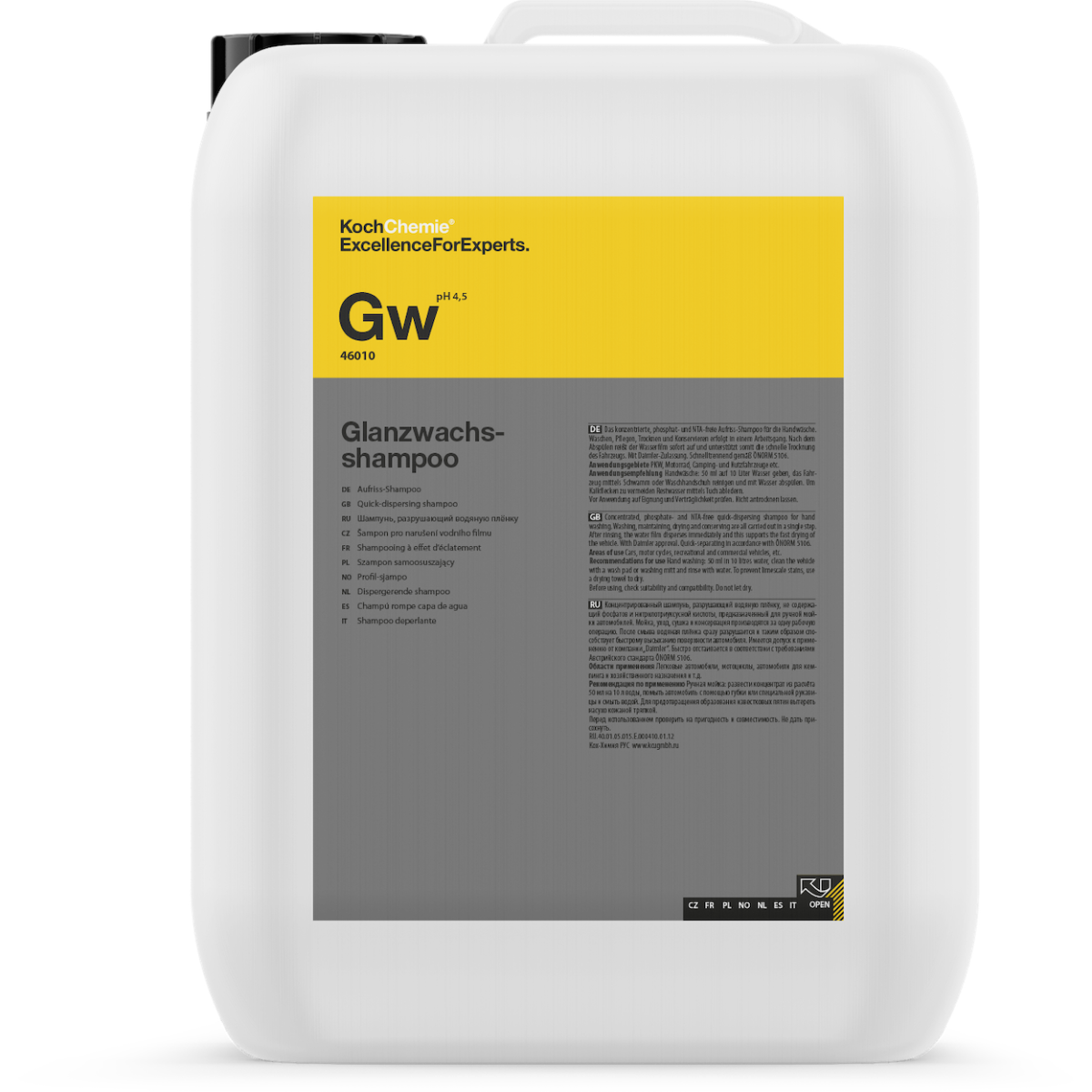 KOCH CHEMIE GW 10Kg - Champú de lavado