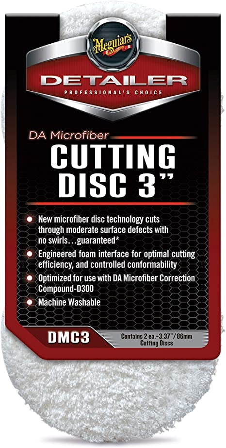 MEGUIAR'S DA MICROFIBER DISCOS DE CORTE 3" pack 2