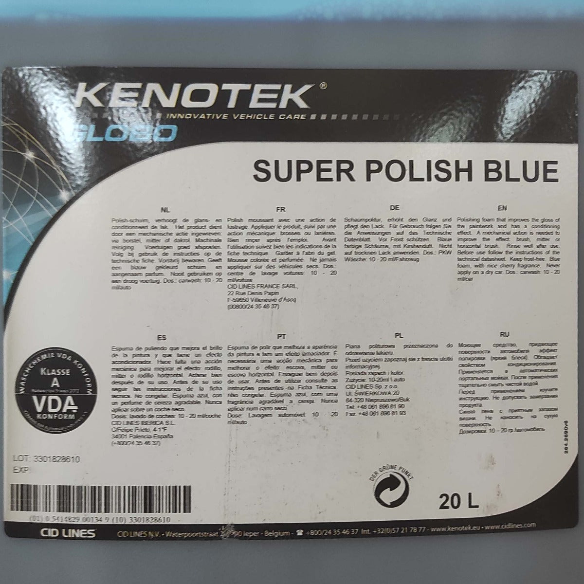 KENOTEK SUPER POLISH 20L - BLUE