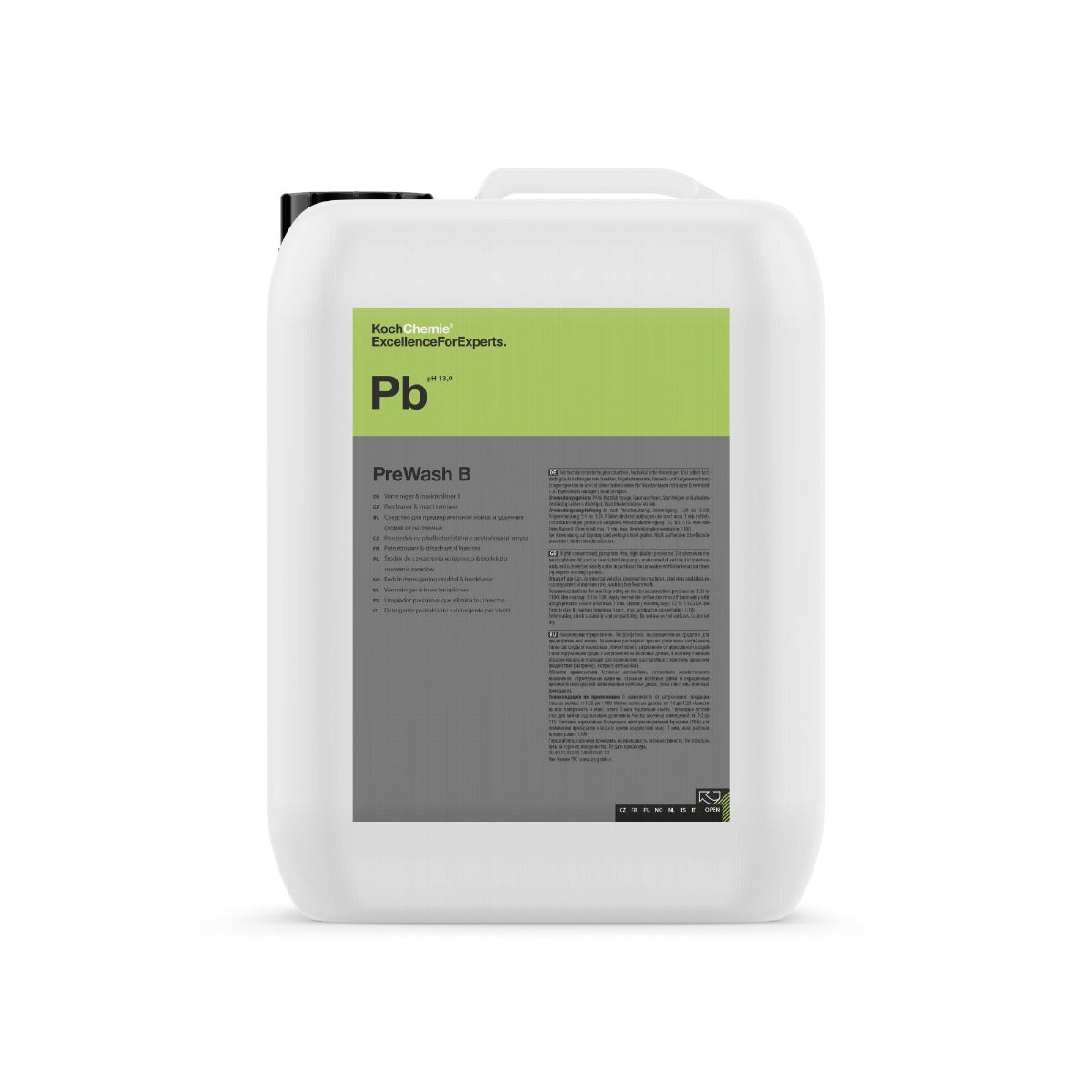 KOCH CHEMIE Pb PREWASH B 11Kg - Prelavado y eliminador de insectos