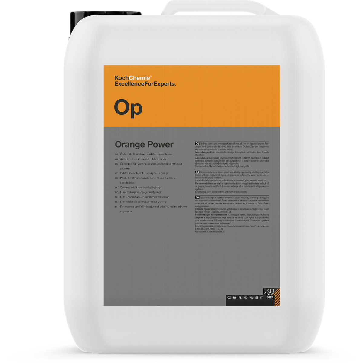 KOCH CHEMIE ORANGE POWER 10L - Eliminador adhesivos