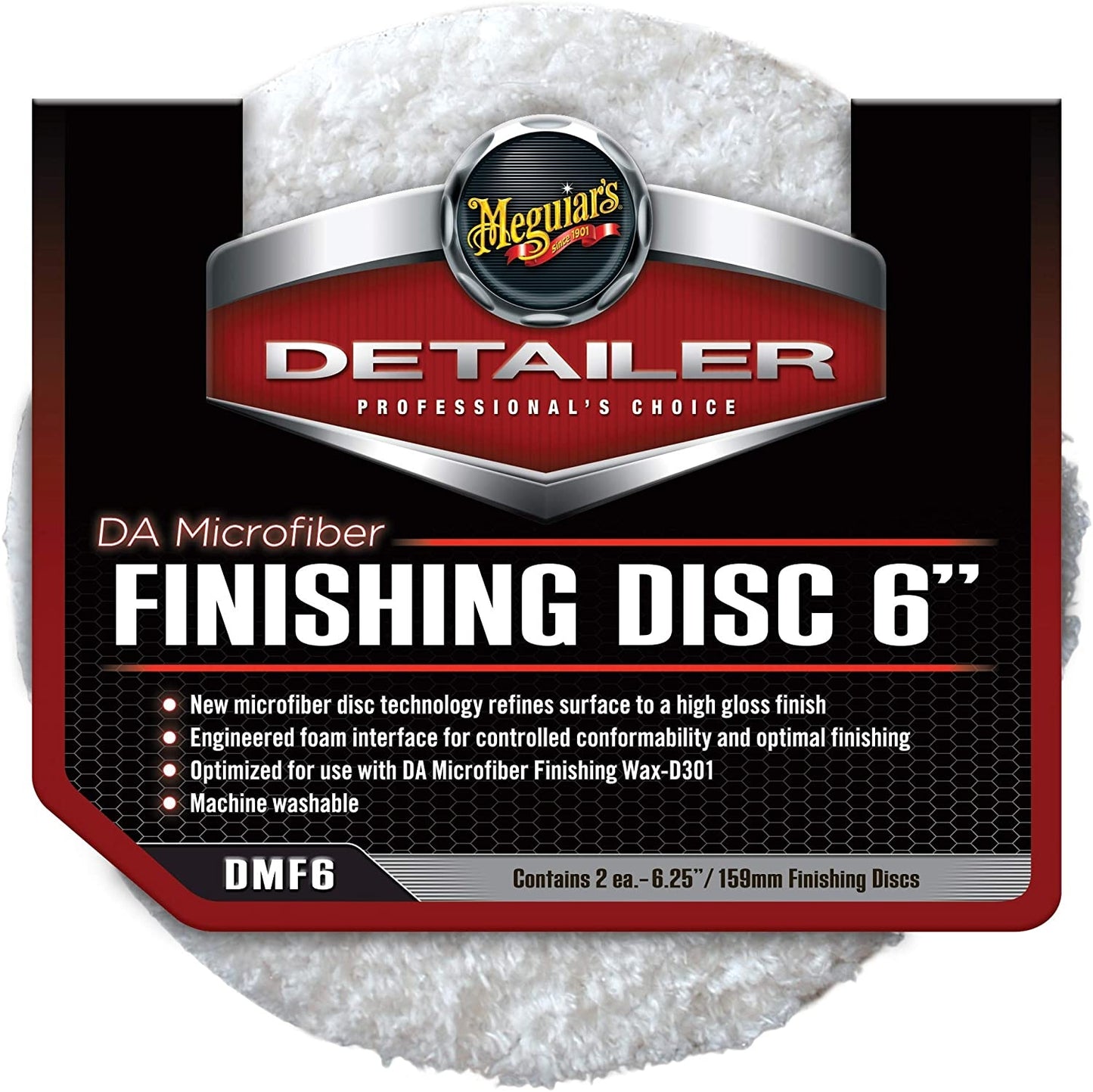 MEGUIAR'S DA MICROFIBER FINISHING DISCS 6