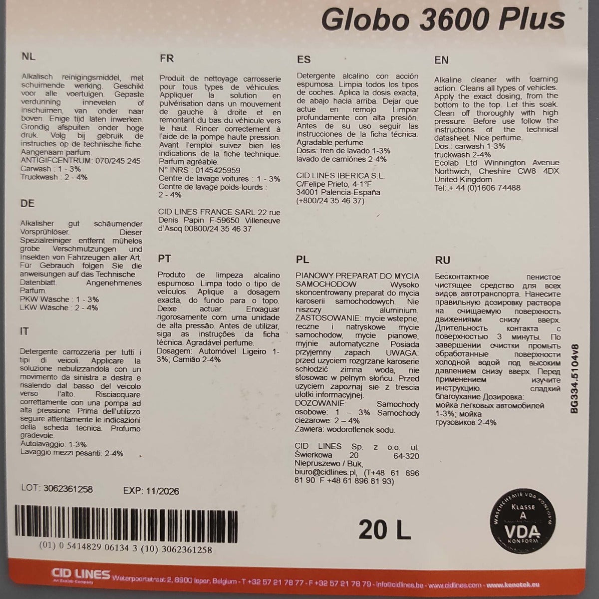 KENOTEK GLOBO 3600 PLUS