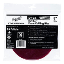 MEGUIARS SOFT BUFF FOAM CUTTING DISC 6"