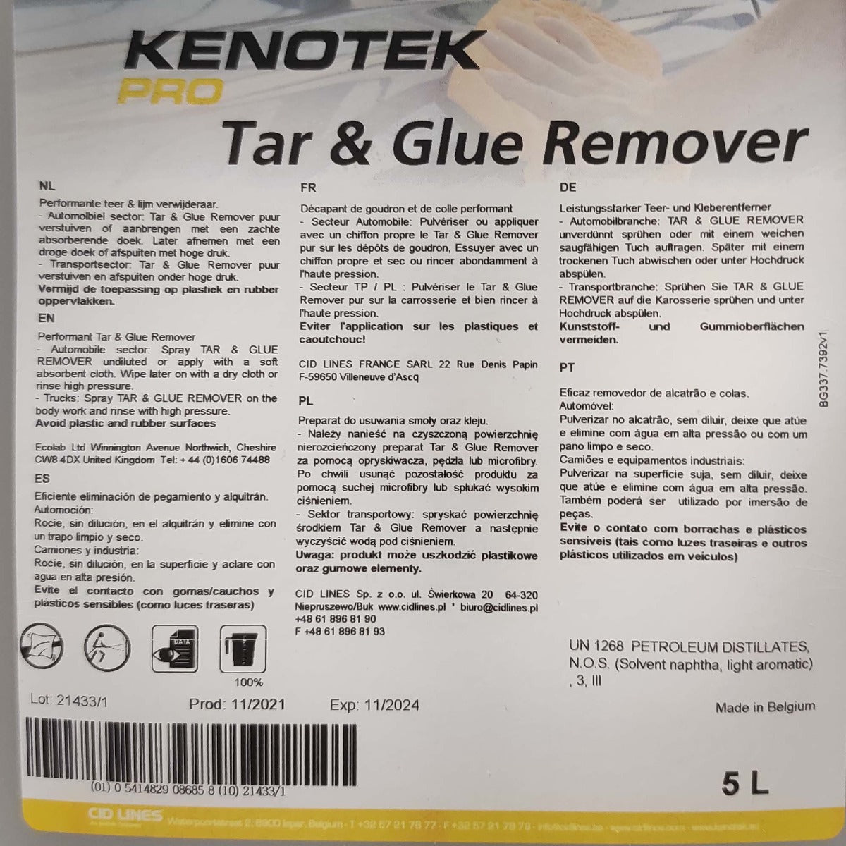 KENOTEK TAR & GLUE REMOVER 5 L