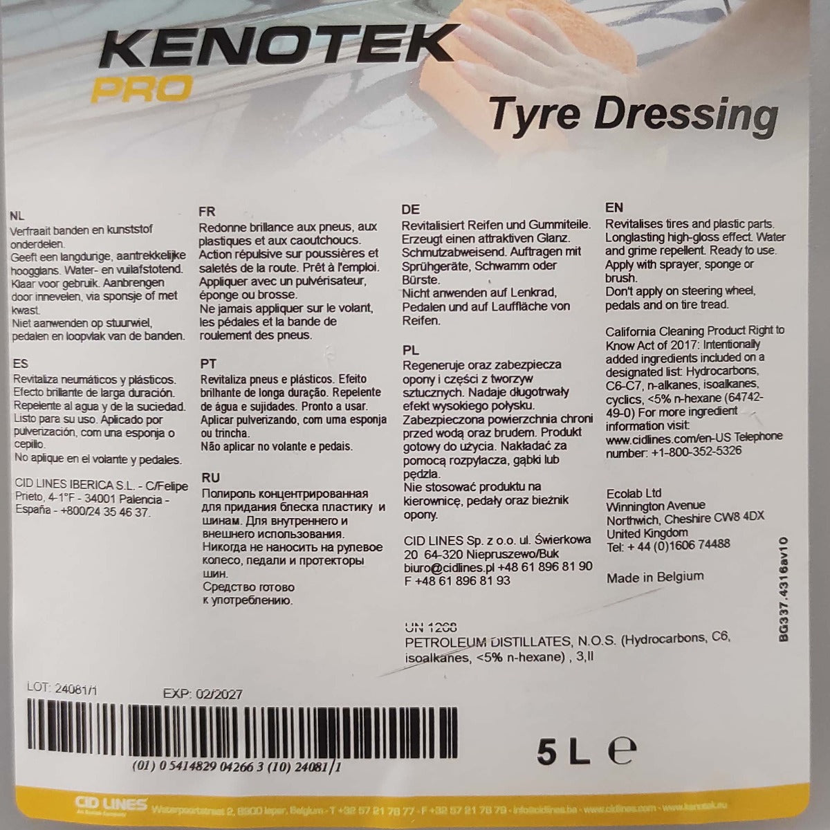KENOTEK TYRE DRESSING 5 L